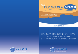 RESUMOS DO XXXI CONGRESSO