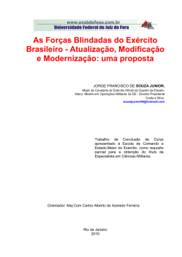 As Forças Blindadas do Exército Brasileiro