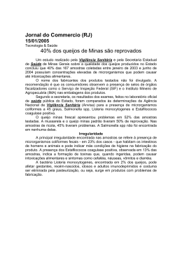 Jornal do Commercio (RJ) 40% dos queijos de Minas são