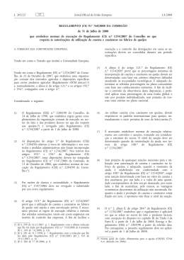 REGULAMENTO (CE) N.o 760/2008 DA COMISSÃO de