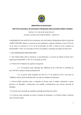 Edital do Enem 2013