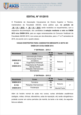 EDITAL N&deg; 01/2015
