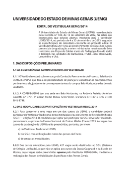 Edital UEMG 2014