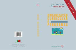 Programa do 1.&ordm; Ciclo