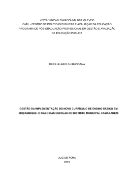 gest&atilde;o da implementa&ccedil;&atilde;o do novo curr&iacute;culo de ensino b&aacute;sico em