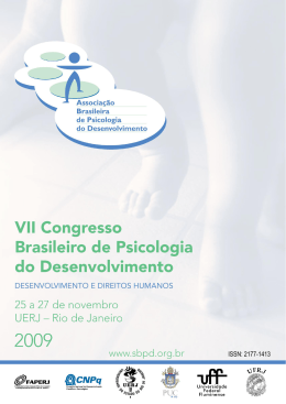 VII Congresso Brasileiro de Psicologia do Desenvolvimento