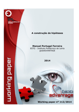 A constru&ccedil;&atilde;o de hip&oacute;teses Manuel Portugal
