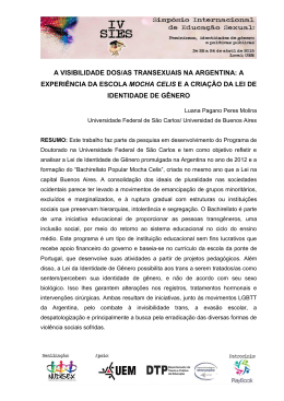 a visibilidade dos/as transexuais na argentina - iv sies