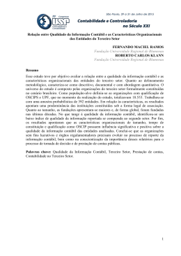 246 - Congresso USP de Controladoria e Contabilidade