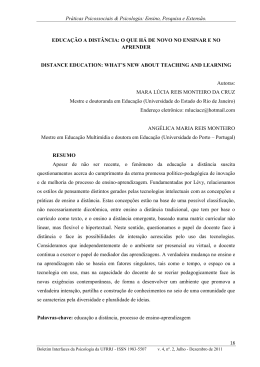 Pr&aacute;ticas Psicossociais & Psicologia: Ensino, Pesquisa e Extens&atilde;o