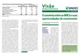 O com&eacute;rcio entre os BRICS e suas oportunidades de crescimento
