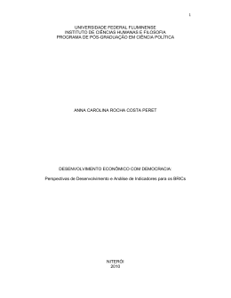 Desenvolvimento econ&ocirc;mico com democracia