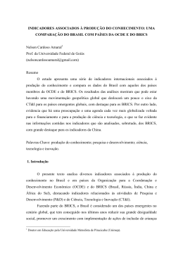 indicadores associados &agrave; produ&ccedil;&atilde;o do conhecimento