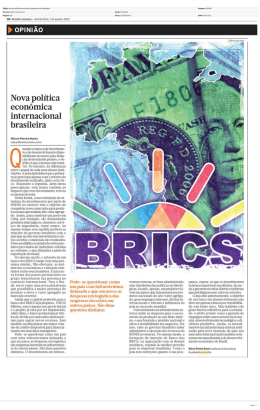 30 Brasil Econômico Quinta-feira. T de agosto. 2014