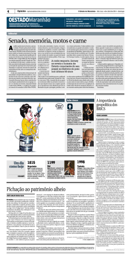 Senado, mem&oacute;ria, motos e carne