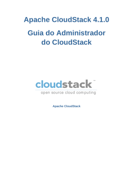 Guia do Administrador do CloudStack