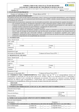 FORMUL&Aacute;RIO PARA SOLICITA&Ccedil;&Atilde;O DE REGISTRO