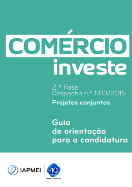 Guia de Orienta&ccedil;&atilde;o para a Candidatura
