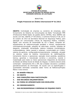 EDITAL SISTEMA DE RADIO