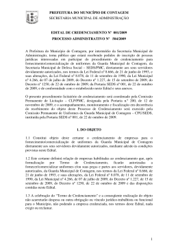 Acessar o Edital - Prefeitura de Contagem