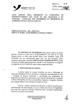 Impugna&ccedil;&atilde;o - KL SERVI&Ccedil;OS - Licita&ccedil;&otilde;es