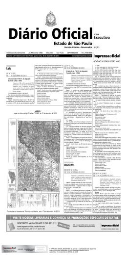 Di&aacute;rio Oficial Estado de S&atilde;o Paulo