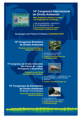 14&ordm; Congresso Internacional de Direito Ambiental