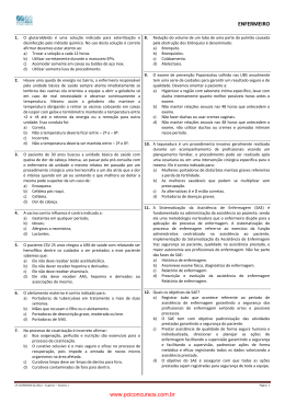 www.pciconcursos.com.br ENFERMEIRO