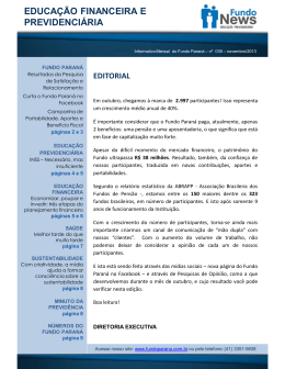 EDUCAÇÃO FINANCEIRA E PREVIDENCIÁRIA