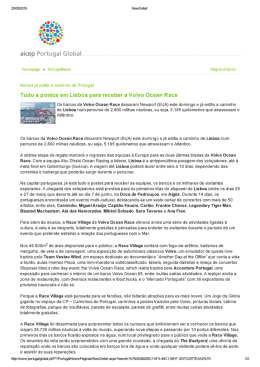 Tudo a postos em Lisboa para receber a Volvo Ocean Race