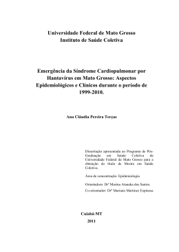 Emerg&ecirc;ncia da S&iacute;ndrome Cardiopulmonar por Hantav&iacute;rus