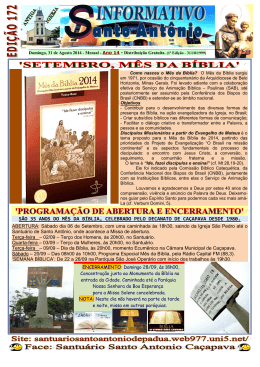 Info 172 - Santuário Santo Antonio de Pádua