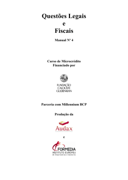 Quest&otilde;es Legais e Fiscais - Funda&ccedil;&atilde;o Calouste Gulbenkian