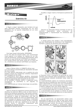 (Exercicios 03) DOMUS Apostila 01 - BIOLOGIA I