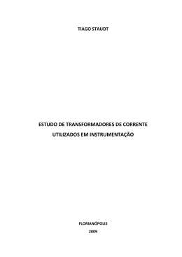 estudo de transformadores de corrente utilizados em instrumenta&ccedil;&atilde;o