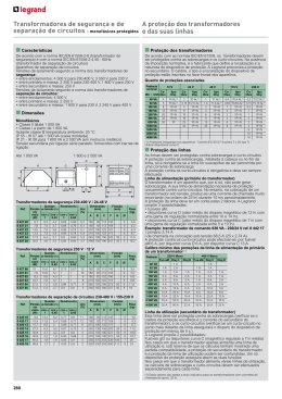 A prote&ccedil;&atilde;o dos transformadores e das suas linhas