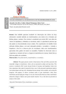 An&aacute;lise Experimental de Resson&acirc;ncia em
