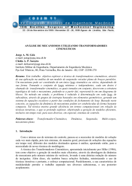 AN&Aacute;LISE DE MECANISMOS UTILIZANDO