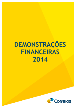 Demonstra&ccedil;&otilde;es Financeiras de 2014