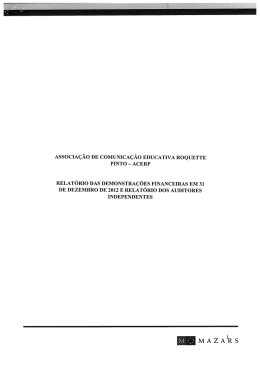 2012 &ndash; Demonstra&ccedil;&otilde;es Cont&aacute;beis