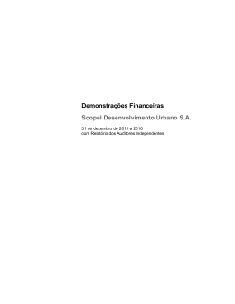 Demonstra&ccedil;&otilde;es Financeiras Scopel - BFRE