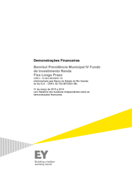 Demonstra&ccedil;&otilde;es Financeiras Banrisul Previd&ecirc;ncia Municipal IV