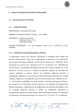 8 - ANEXO &Agrave;S DEMONSTRA&Ccedil;&Otilde;ES FINANCEIRAS 8.1