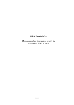 Demonstra&ccedil;&otilde;es Financeiras Galv&atilde;o Participa&ccedil;&otilde;es