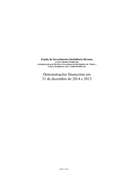 Demonstra&ccedil;&otilde;es Financeiras