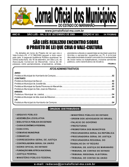 S&Atilde;O LU&Iacute;S REALIZOU ENCONTRO SOBRE O PROJETO