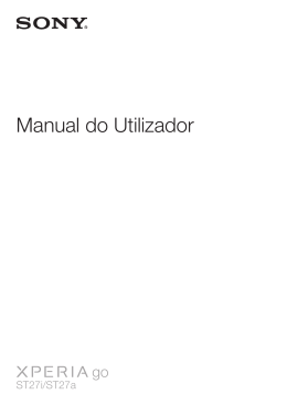 Xperia&trade; go Manual do utilizador