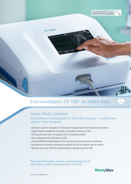Eletrocardiógrafo CP 150™ da Welch Allyn