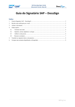 SAP-DocuSign Signer Guide (Document Version: May 22)