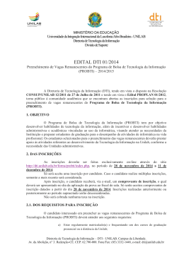 EDITAL DTI 01/2014